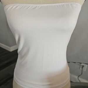 Womens White  Strapless Tube Top